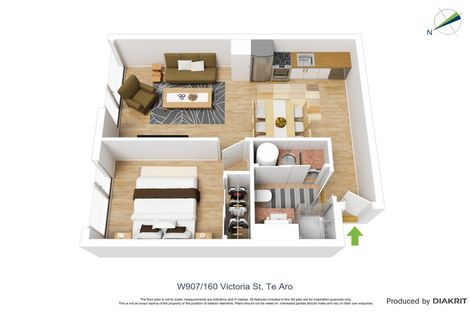 Photo of property in Pinnacle Apartments, W907/160 Victoria Street, Te Aro, Wellington, 6011