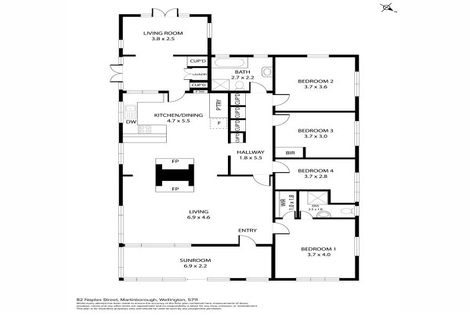 Photo of property in 82 Naples Street, Martinborough, 5711