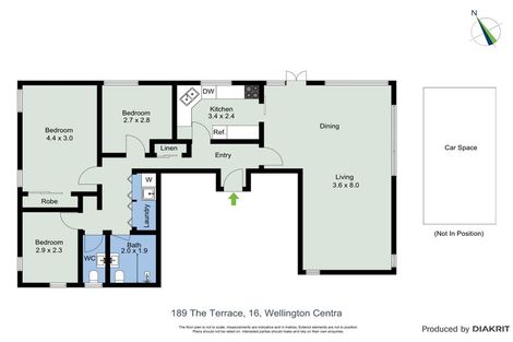 Photo of property in Jellicoe Towers, 191 The Terrace, Wellington Central, Wellington, 6011