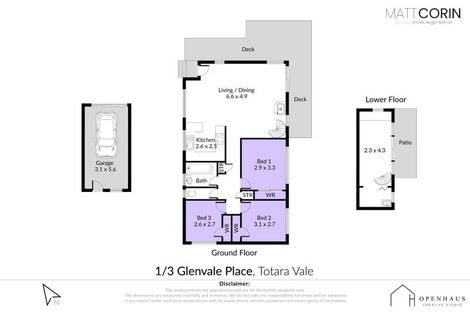 Photo of property in 1/3 Glenvale Place, Totara Vale, Auckland, 0629