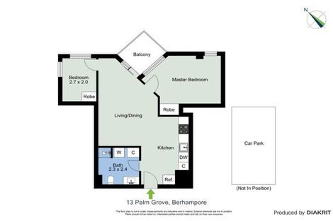 Photo of property in Palm Grove Apartments, 15/13b Palm Grove, Berhampore, Wellington, 6023