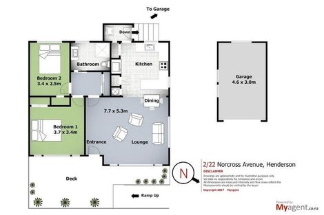 Photo of property in 2/22 Norcross Avenue, Henderson, Auckland, 0612