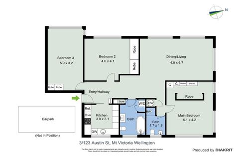 Photo of property in Landscape Apartments, 123-125 Austin Street, Mount Victoria, Wellington, 6011