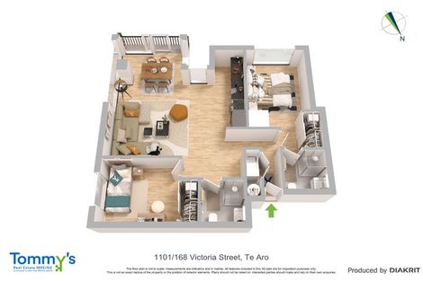 Photo of property in Vsp South, 1101/168 Victoria Street, Te Aro, Wellington, 6011