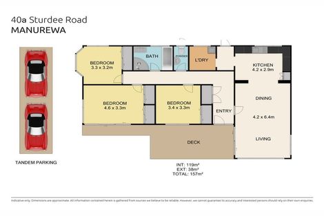 Photo of property in 40a Sturdee Road, Manurewa, Auckland, 2102