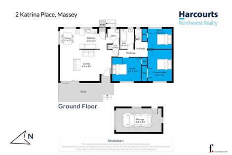 Photo of property in 2 Katrina Place, Massey, Auckland, 0614