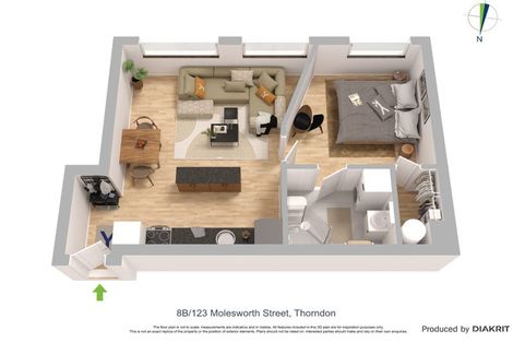 Photo of property in 8b/123 Molesworth Street, Thorndon, Wellington, 6011