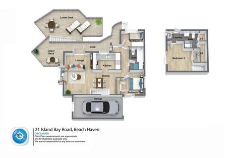 Photo of property in 21 Island Bay Road, Beach Haven, Auckland, 0626