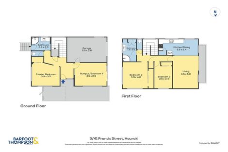 Photo of property in 3/41 Francis Street, Hauraki, Auckland, 0622