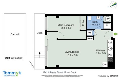 Photo of property in Nouvo Apartments, 1d/21 Rugby Street, Mount Cook, Wellington, 6021