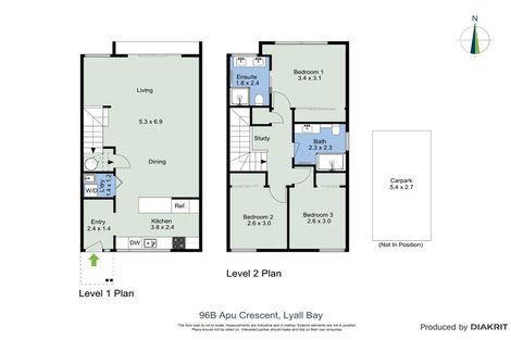 Photo of property in 96a Apu Crescent, Lyall Bay, Wellington, 6022