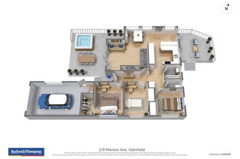 Photo of property in 1/9 Merton Avenue, Glenfield, Auckland, 0627