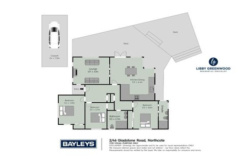 Photo of property in 2/46 Gladstone Road, Northcote, Auckland, 0627