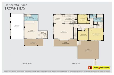 Photo of property in 2/5 Serrata Place, Browns Bay, Auckland, 0630