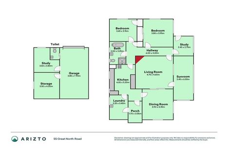 Photo of property in 55 Great North Road, Saint Johns Hill, Whanganui, 4501