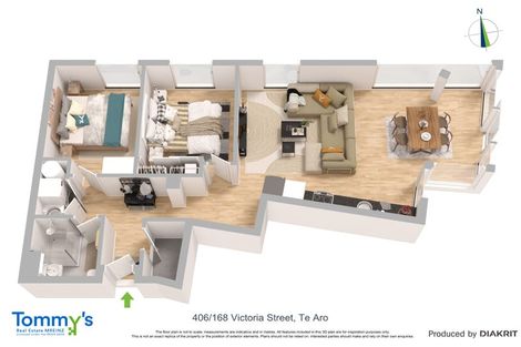 Photo of property in Vsp South, 406/168 Victoria Street, Te Aro, Wellington, 6011