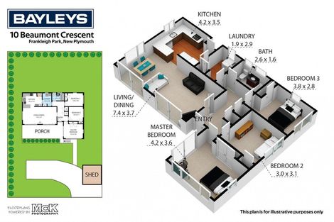 Photo of property in 10 Beaumont Crescent, Frankleigh Park, New Plymouth, 4310