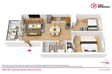 Photo of property in Detroit Apartments, 306/181 Tasman Street, Mount Cook, Wellington, 6021