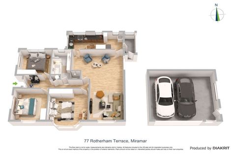 Photo of property in 77 Rotherham Terrace, Miramar, Wellington, 6022