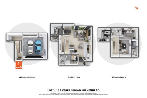 Photo of property in 1/15d Verran Road, Birkenhead, Auckland, 0626