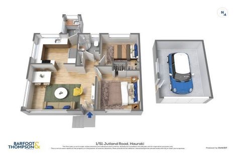 Photo of property in 1/51 Jutland Road, Hauraki, Auckland, 0622