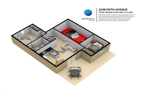 Photo of property in 3/48 Fifth Avenue, Enderley, Hamilton, 3214