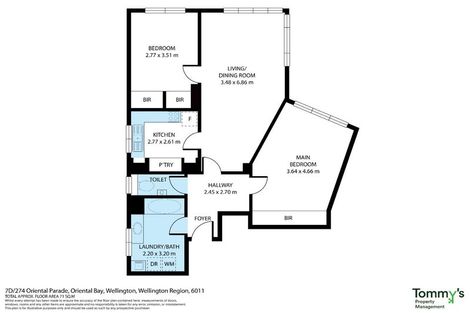 Photo of property in Wharenui Apartments, 274 Oriental Parade, Oriental Bay, Wellington, 6011