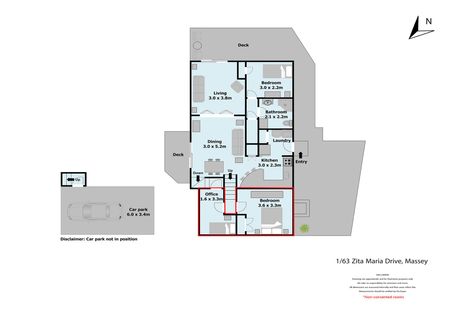 Photo of property in 1/63 Zita Maria Drive, Massey, Auckland, 0614