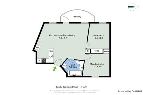 Photo of property in Columbia Apartments, 13/32 Cuba Street, Te Aro, Wellington, 6011