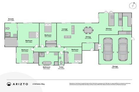 Photo of property in 4 Willetts Way, Rolleston, 7615