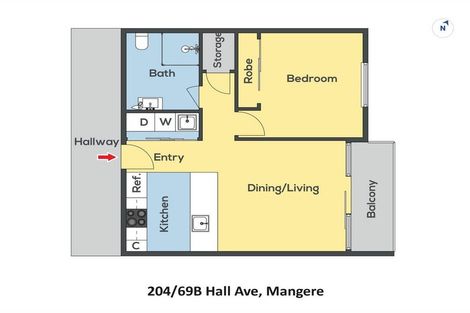 Photo of property in 204/69b Hall Avenue, Mangere, Auckland, 2022