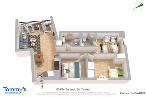 Photo of property in Soho Apartments, 509/74 Taranaki Street, Te Aro, Wellington, 6011