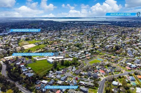 Photo of property in 2/102 Millbrook Road, Sunnyvale, Auckland, 0612