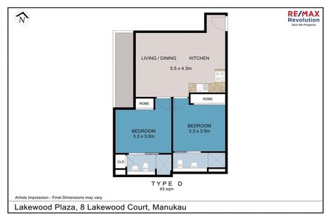 Photo of property in 301/8 Lakewood Court, Manukau, Auckland, 2104
