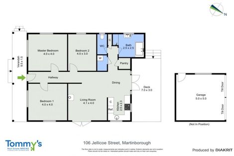 Photo of property in 106 Jellicoe Street, Martinborough, 5711