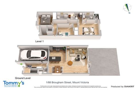 Photo of property in 1/88 Brougham Street, Mount Victoria, Wellington, 6011