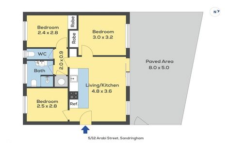 Photo of property in 5/12 Arabi Street, Sandringham, Auckland, 1041