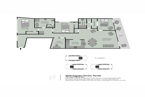 Photo of property in 2d/10 Augustus Terrace, Parnell, Auckland, 1052