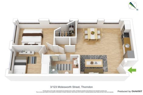 Photo of property in 3c/123 Molesworth Street, Thorndon, Wellington, 6011