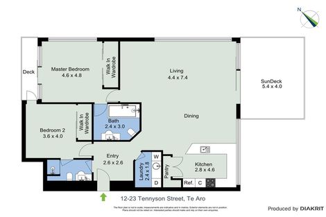 Photo of property in De Vere Apartments, 12/23 Tennyson Street, Te Aro, Wellington, 6011