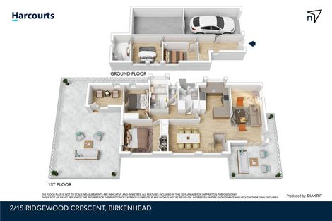 Photo of property in 2/15 Ridgewood Crescent, Birkenhead, Auckland, 0626