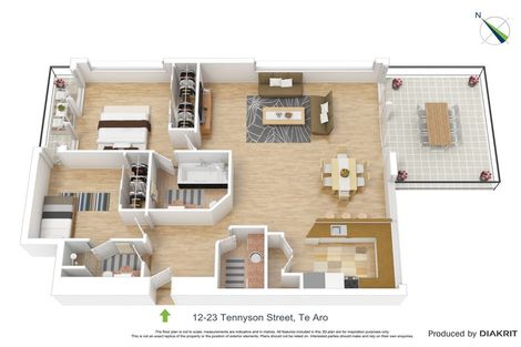 Photo of property in De Vere Apartments, 12/23 Tennyson Street, Te Aro, Wellington, 6011