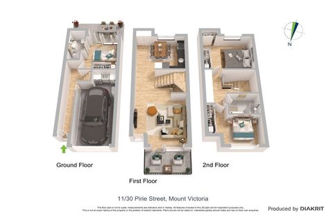 Photo of property in 11/30 Pirie Street, Mount Victoria, Wellington, 6011