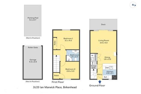 Photo of property in 3i/20 Ian Marwick Place, Birkenhead, Auckland, 0626