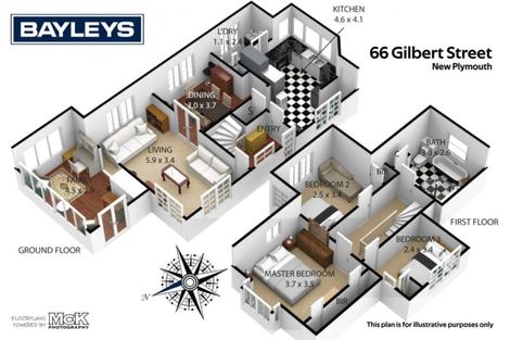 Photo of property in 66 Gilbert Street, New Plymouth, 4310