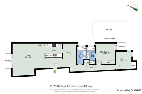 Photo of property in Aqua, 11/74 Oriental Parade, Oriental Bay, Wellington, 6011