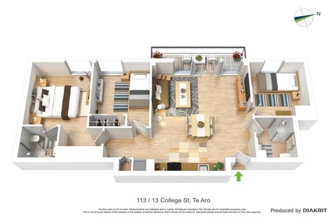 Photo of property in Forte Apartments, 113/13 College Street, Te Aro, Wellington, 6011