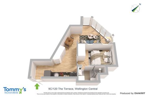 Photo of property in Terrace Garden Apartments, 9c/120 The Terrace, Wellington Central, Wellington, 6011