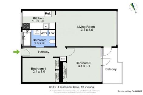 Photo of property in 9/4 Claremont Grove, Mount Victoria, Wellington, 6011