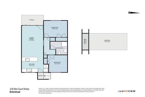 Photo of property in 2/9 John Court Street, Birkenhead, Auckland, 0626